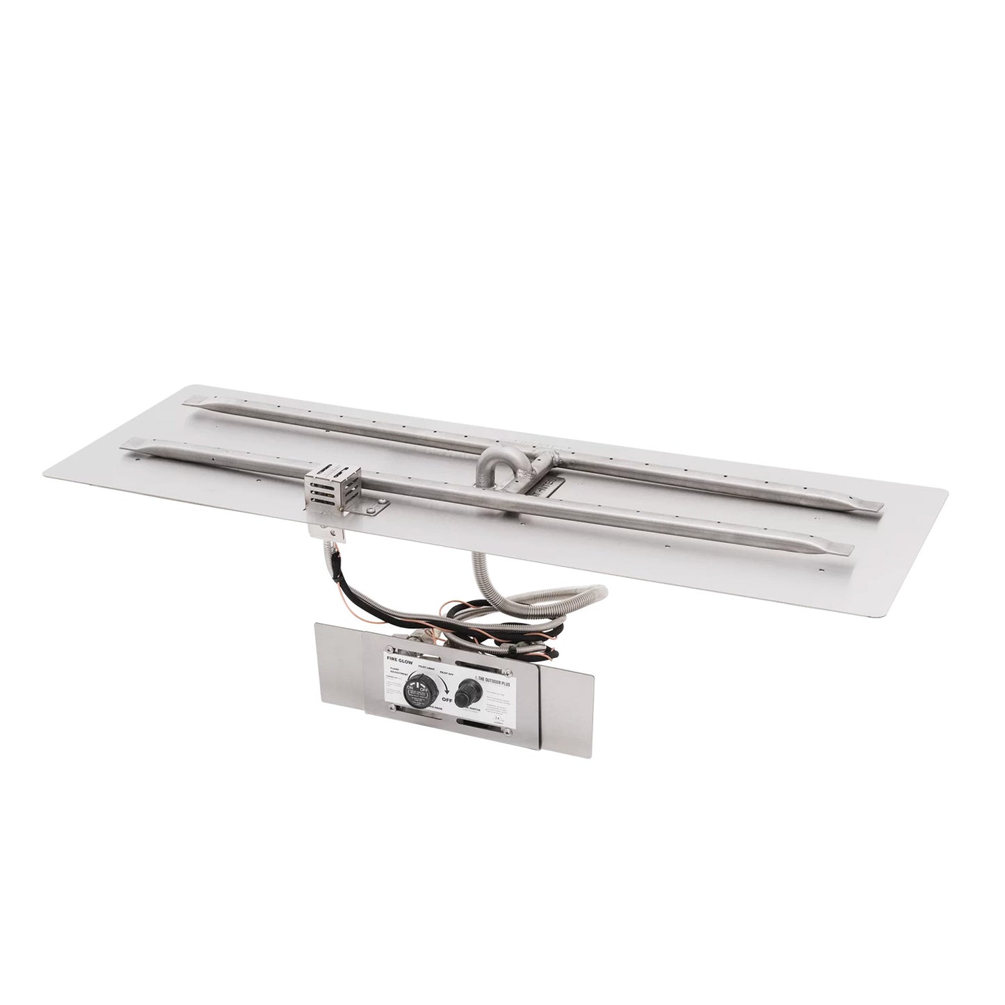 Rectangular Flat Pan and H Stainless Steel Burner