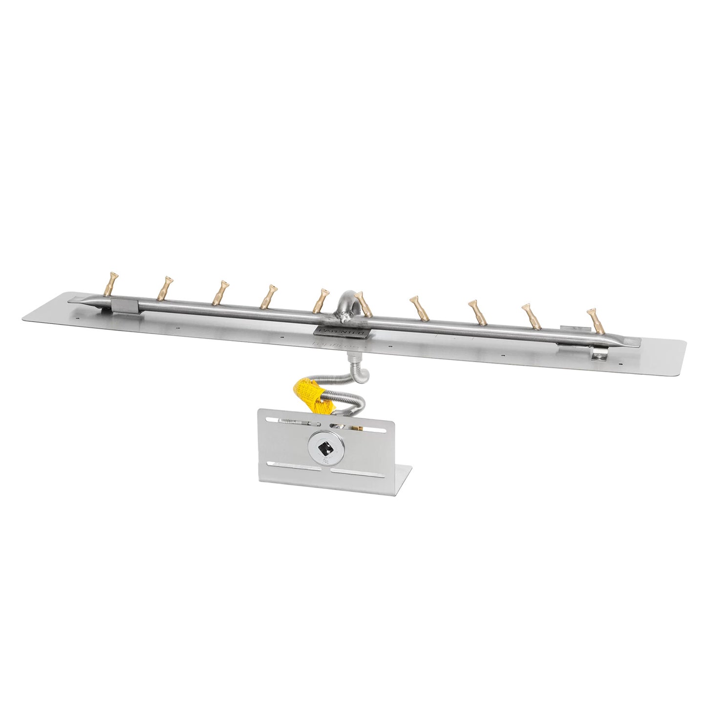 Rectangular Flat Pan and Linear Stainless Steel Bullet Burner