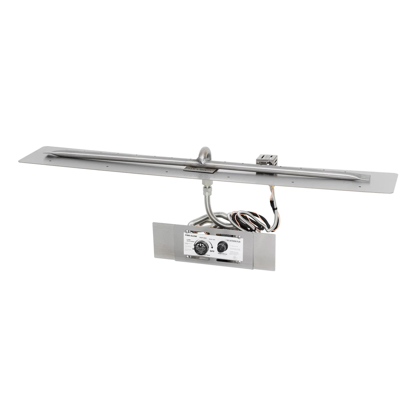 Rectangular Flat Pan and Linear Stainless Steel Burner
