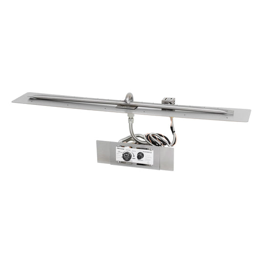 Rectangular Flat Pan and Linear Stainless Steel Burner