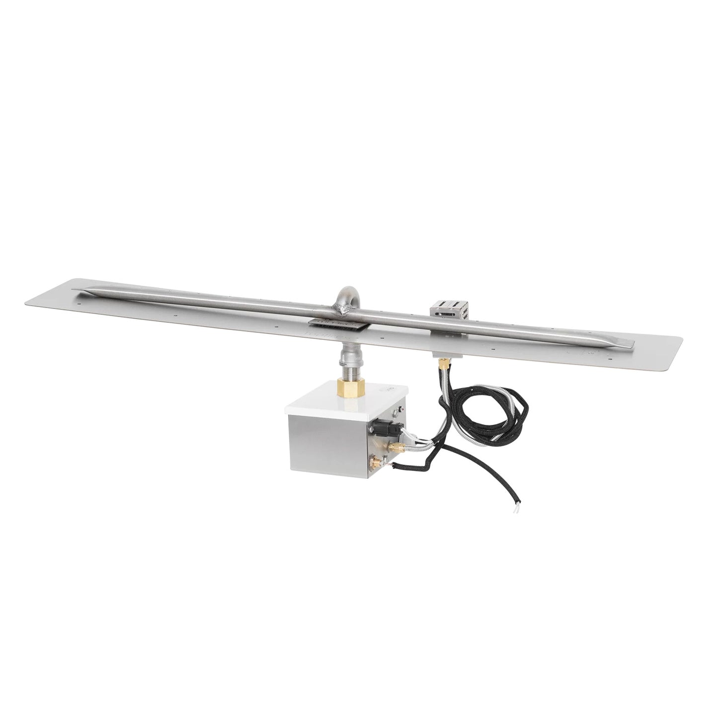 Rectangular Flat Pan and Linear Stainless Steel Burner