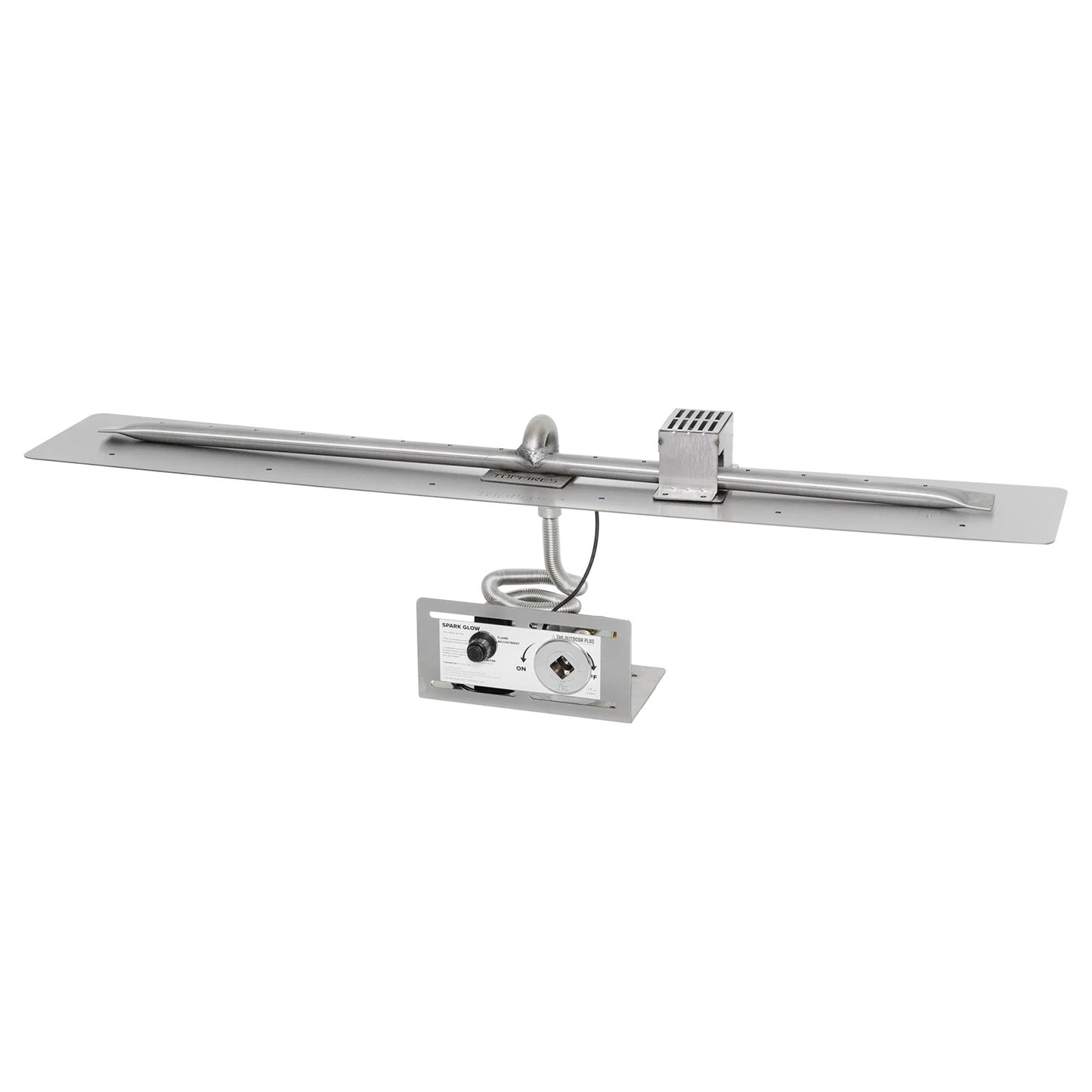 Rectangular Flat Pan and Linear Stainless Steel Burner