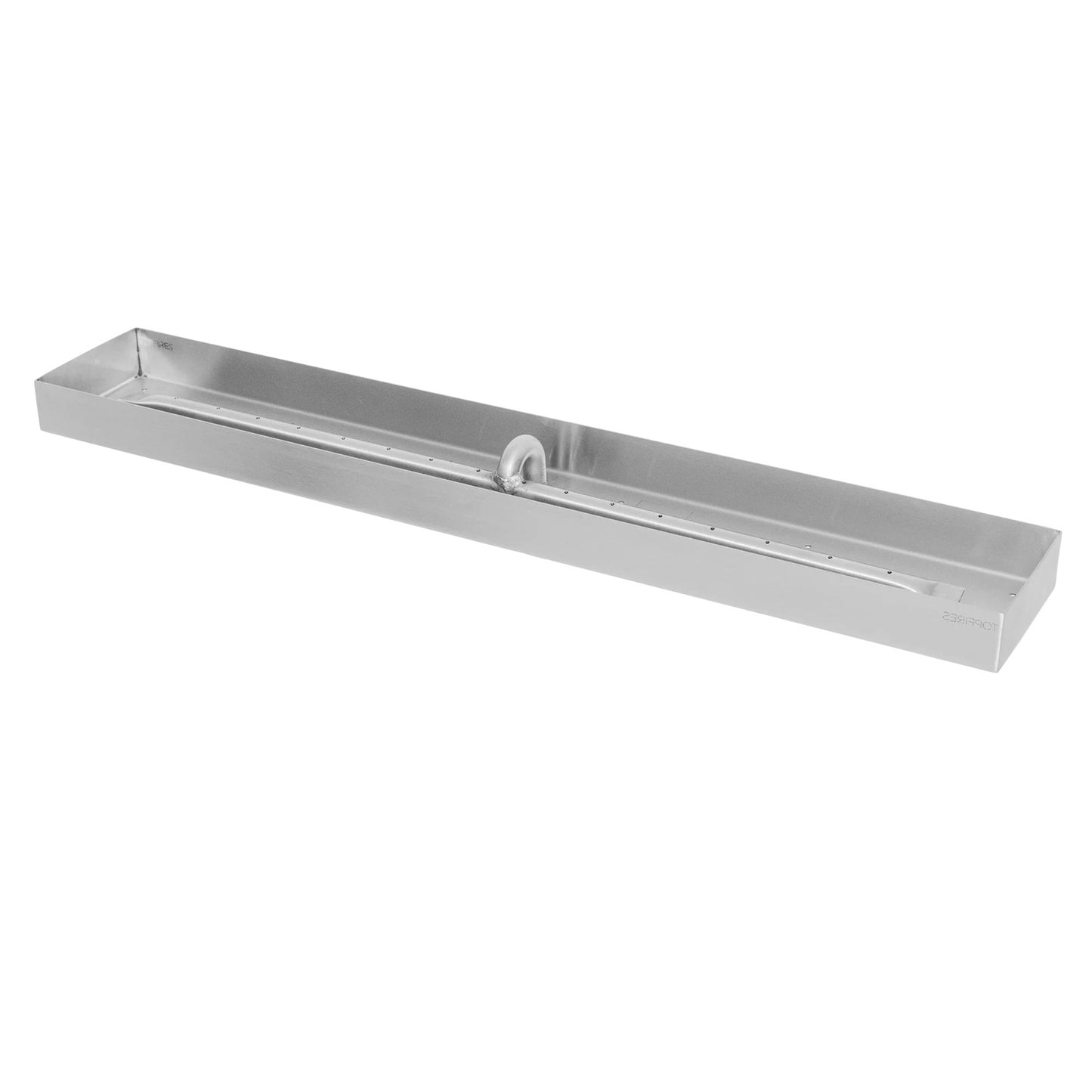 Rectangular Lipless Drop In Pan and Linear Stainless Steel Burner