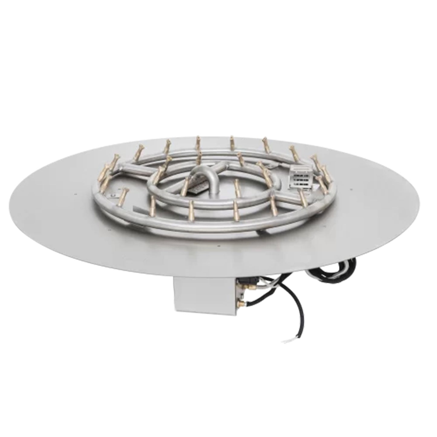 Round Flat Pan and Round Stainless Steel Bullet Burner