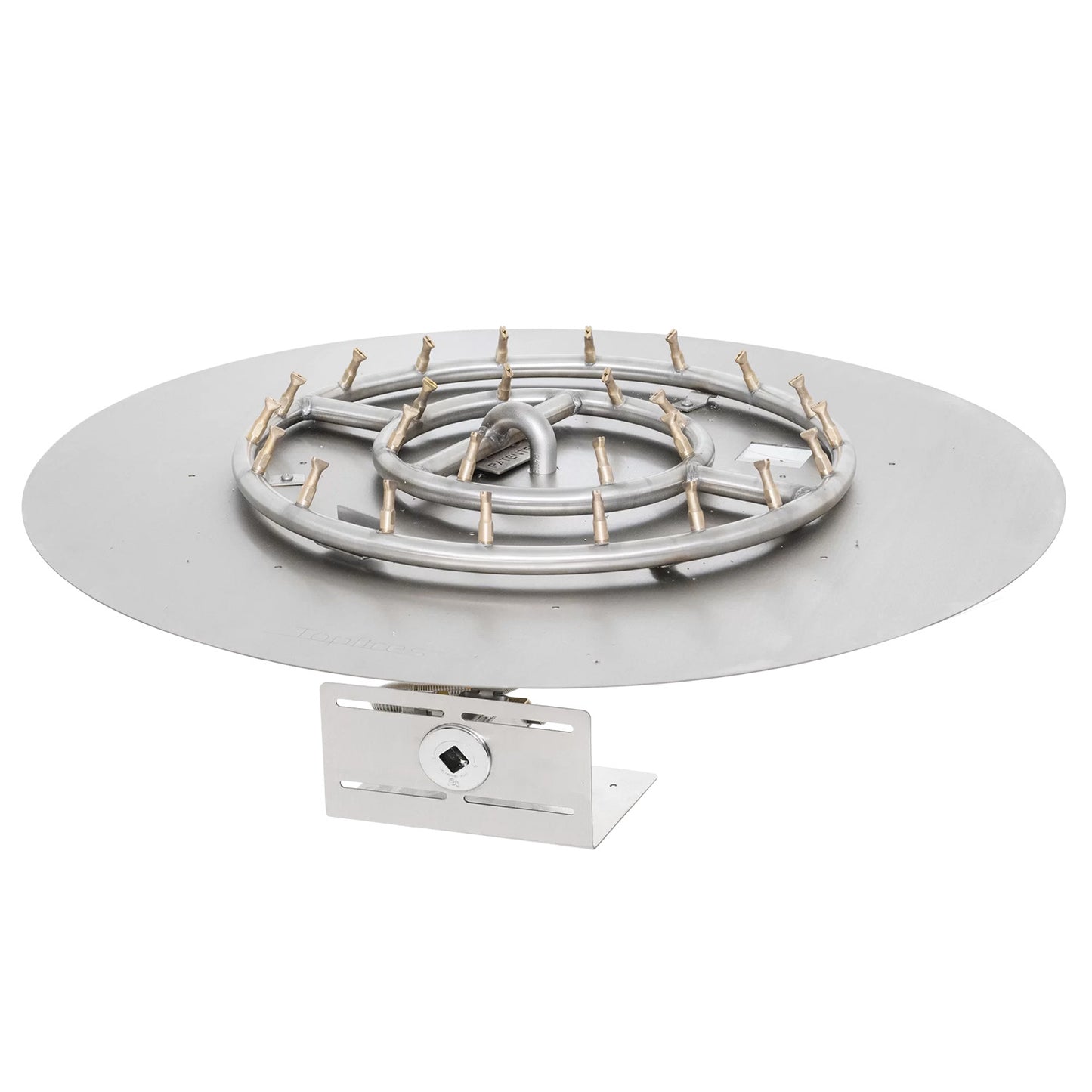 Round Flat Pan and Round Stainless Steel Bullet Burner