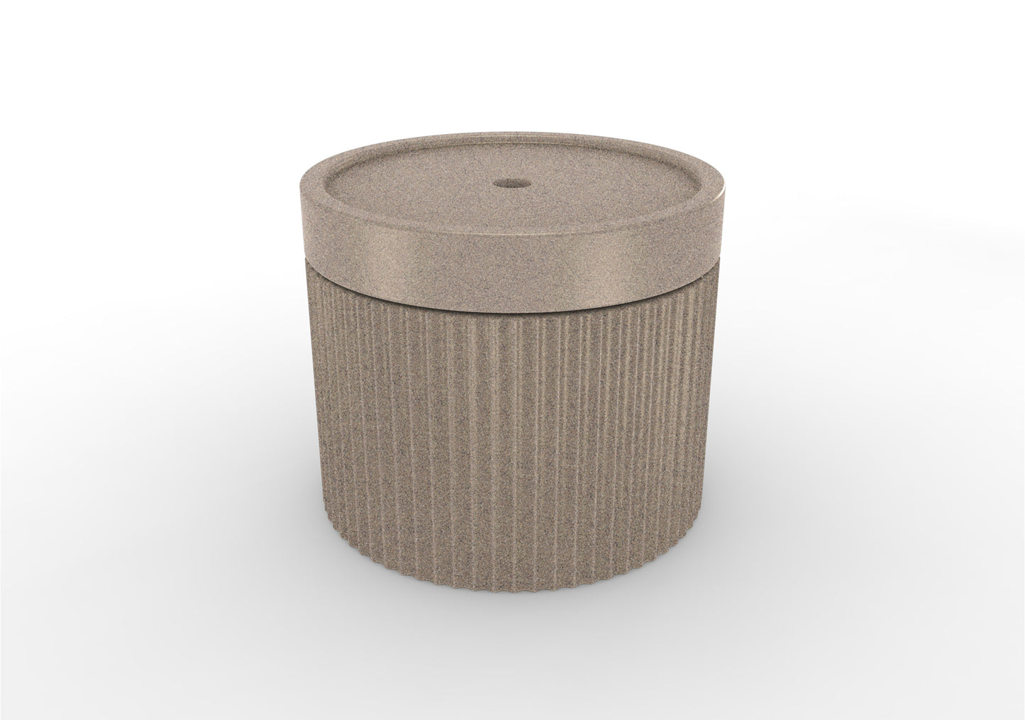 Ripple Wide Table with 2" Umbrella Hole Splash Series