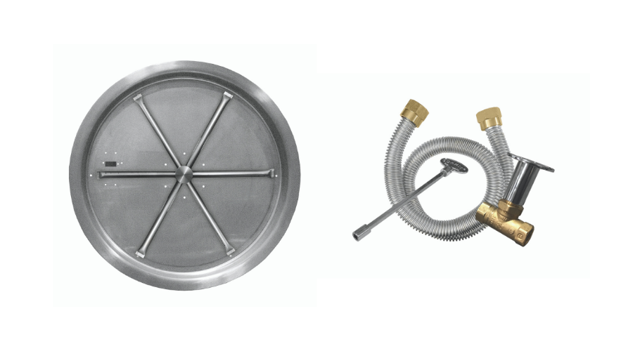 Stainless-Steel Round Burning Spur Pan- Match Lit