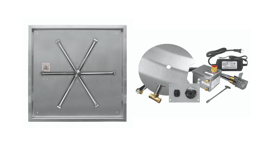 Stainless-Steel Square Drop-in Pan Burner Systems - AWS