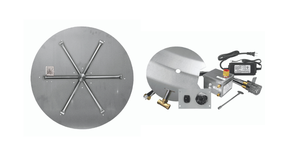 Stainless-Steel Round Flat Pan Burner Systems - AWS