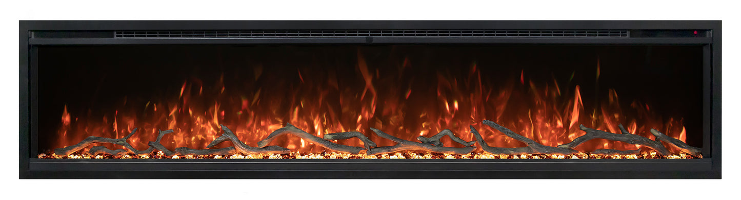 Spectrum Slimline Linear LED Electric Built-In Fireplace