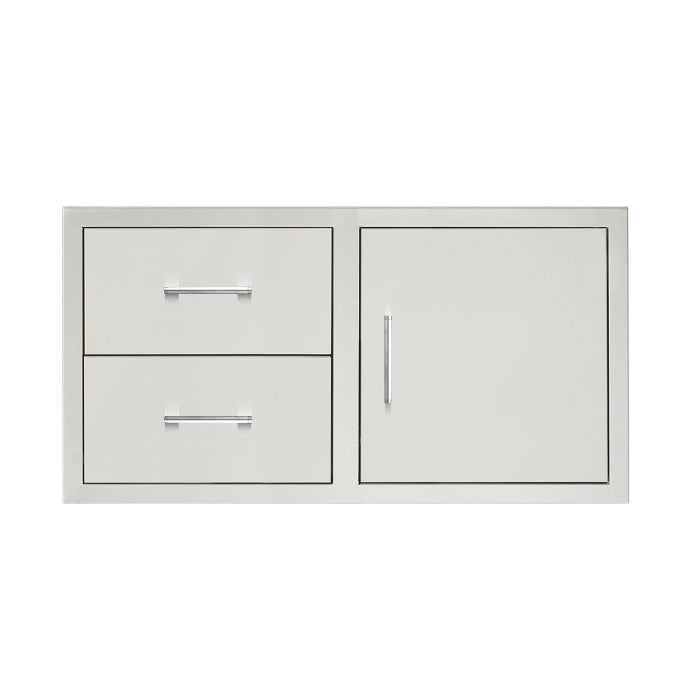 Masonry Frame - 33" 2-Drawer and Access Door Combo