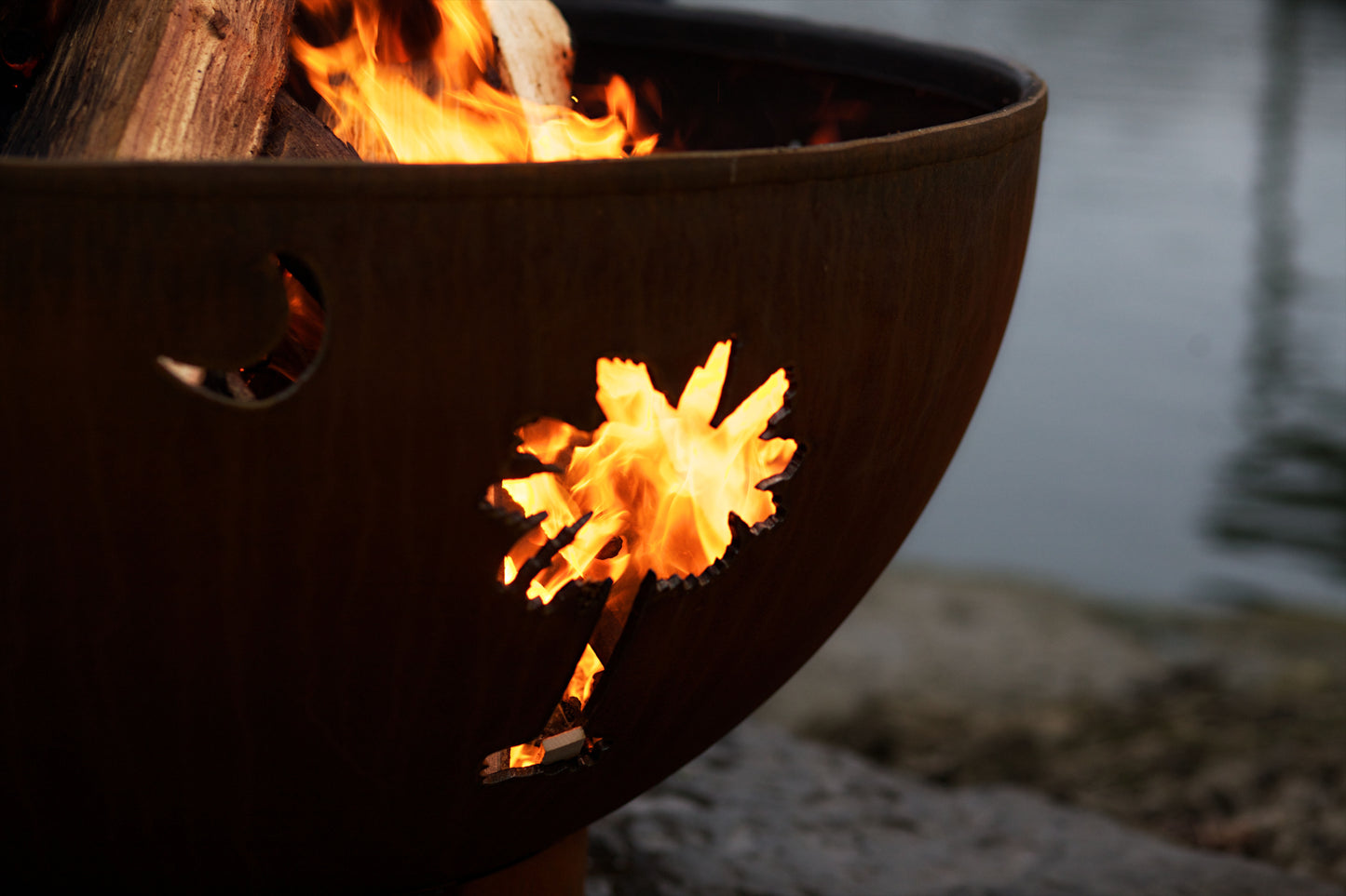 Tropical Moon - Metal Fire Pit
