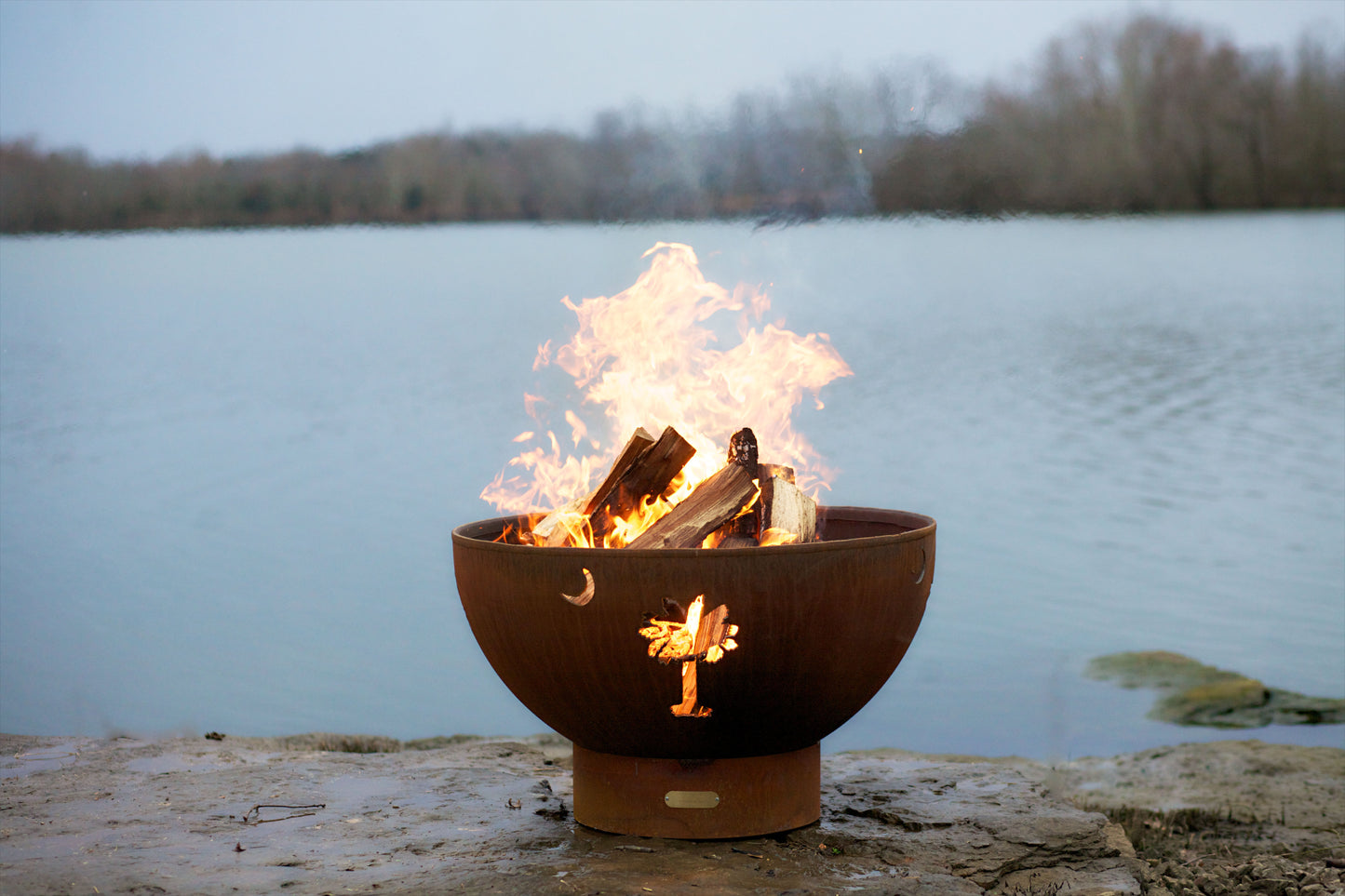Tropical Moon - Metal Fire Pit