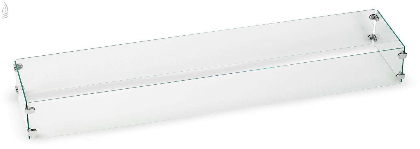 Linear Flame Guard for Linear Drop-In Fire Pit Pan