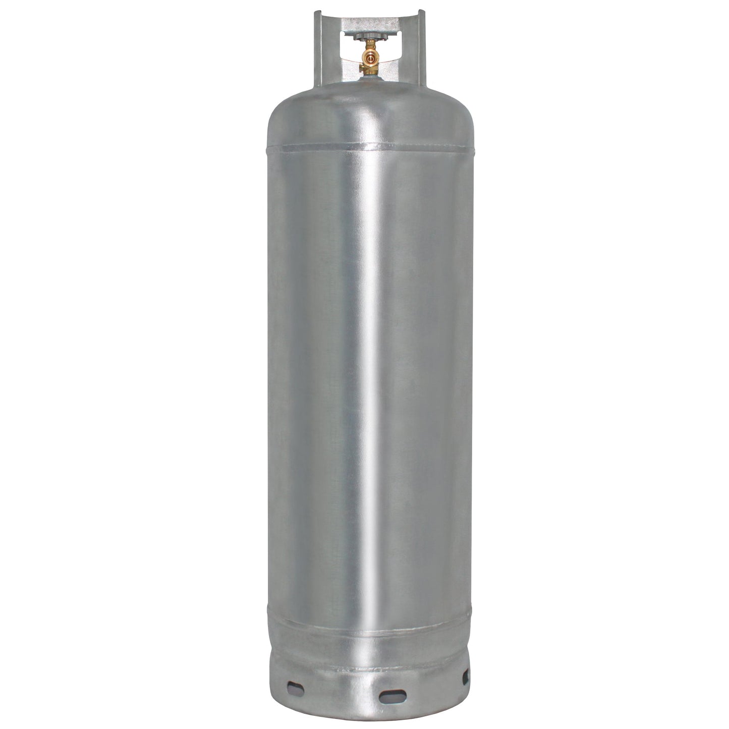 Flame King 100lb Empty Galvanized Propane Tank LP Cylinder with POL Valve