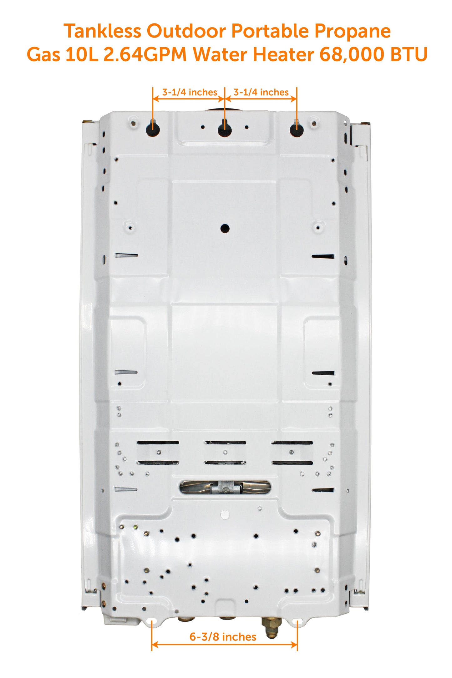 Flame King Tankless Outdoor Portable Camping Hot Shower Propane Gas 10L 2.64GPM Water Heater 68,000 BTU