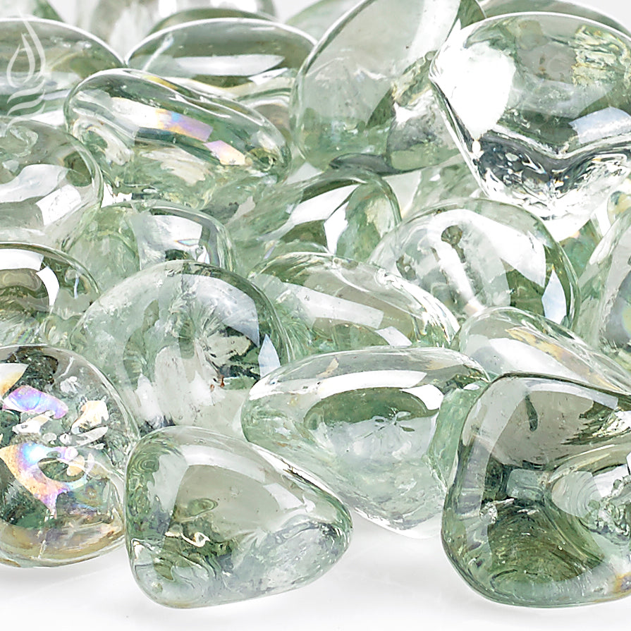 1" Zircon Fire Glass - 10lbs