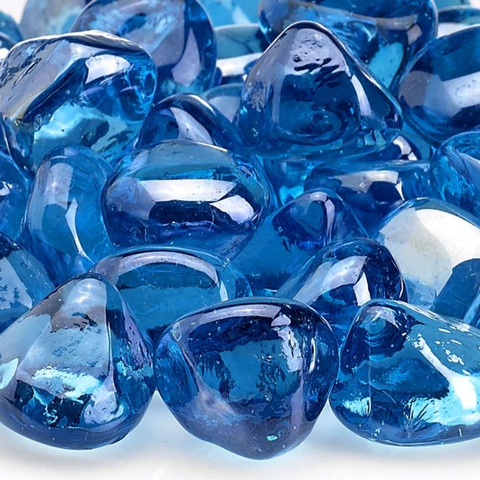 1" Zircon Fire Glass - 10lbs