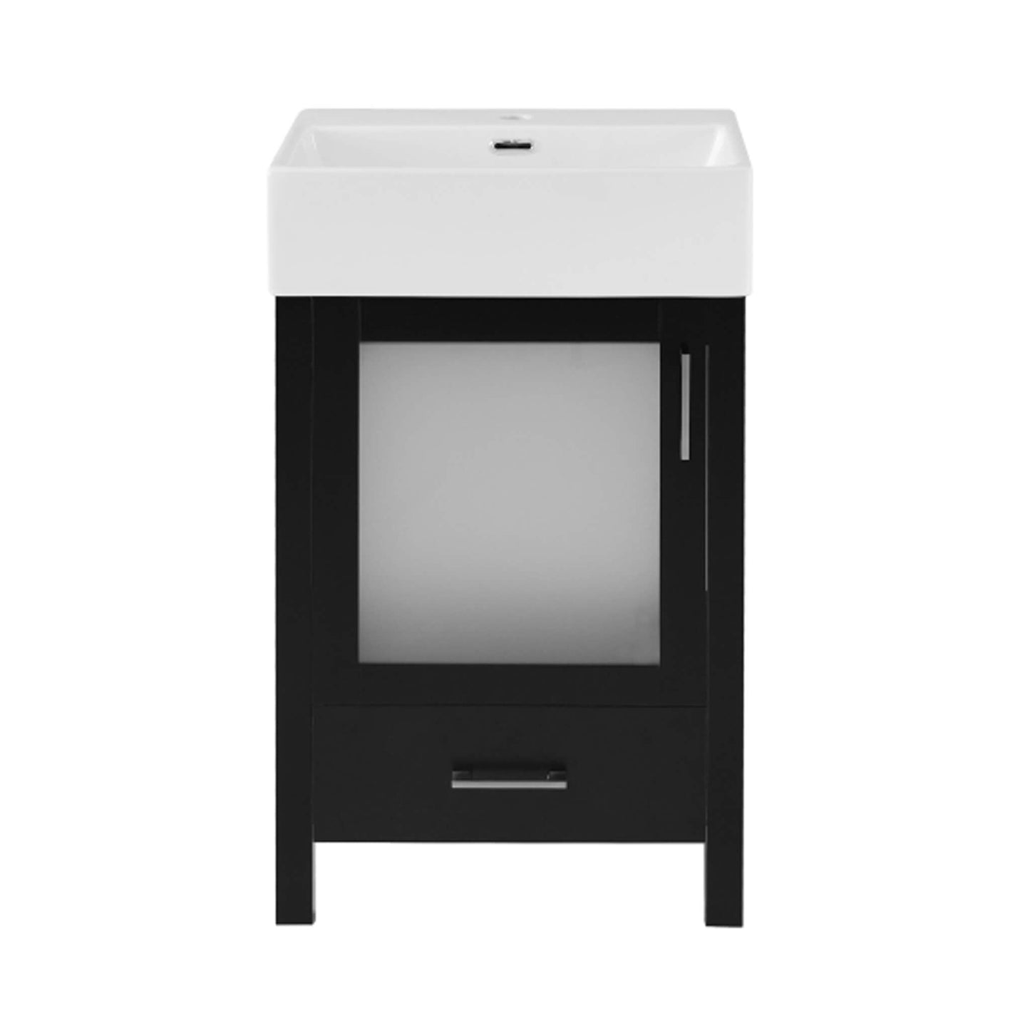 Alora 20-Inch Modern Bathroom Vanity With Ceramic Sink And Storage Cabinet