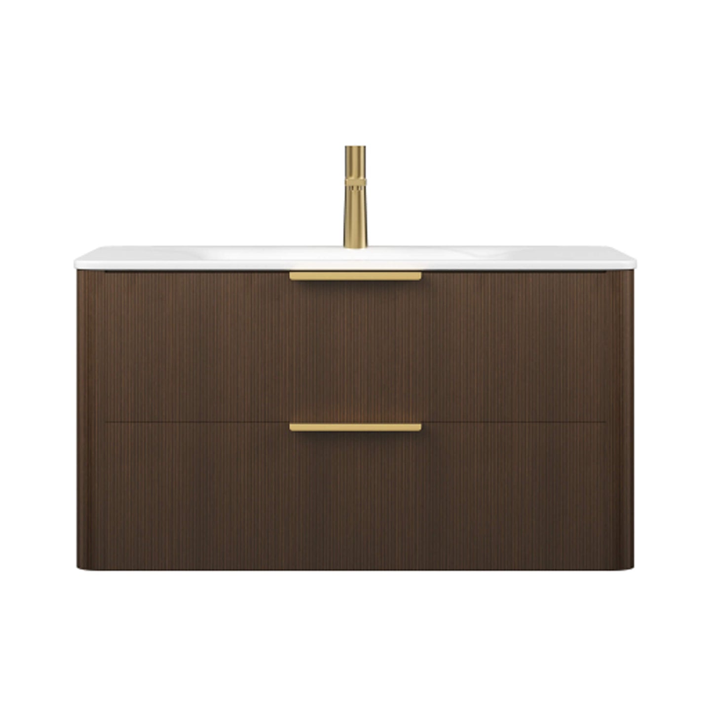 Alora Luxury 30/36-Inch Sintered Stone Floating Bathroom Vanity With Sink