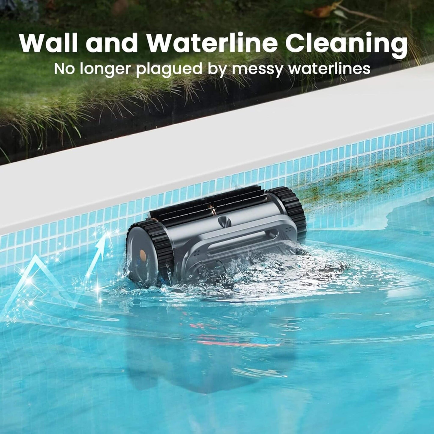 AquaBot Smart Robotic Pool Cleaner with Fast Charging