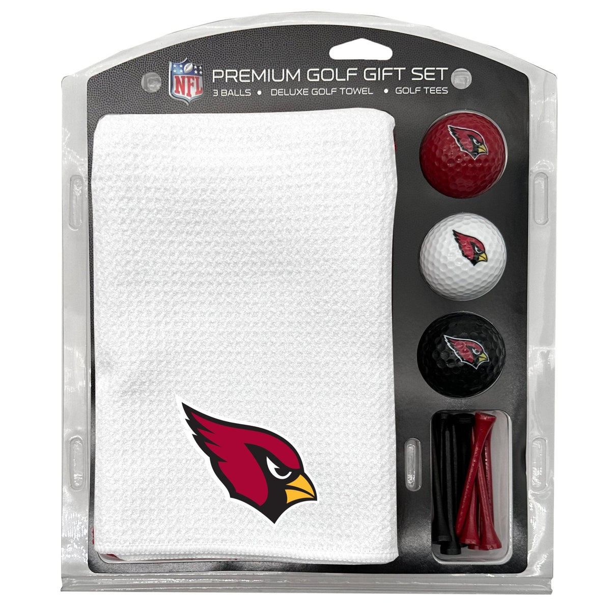 Arizona Cardinals White Microfiber Towel Golf Gift Set