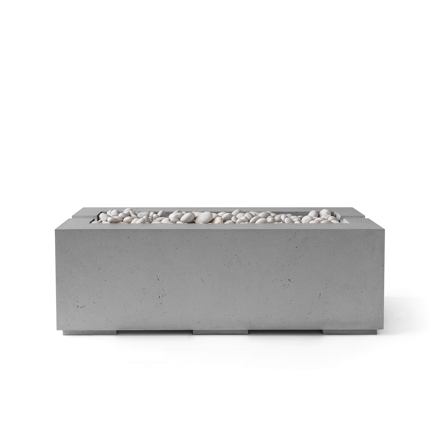 Avera 60" Rectangle Concrete Fire Pit - Electronic Ignition 24VAC