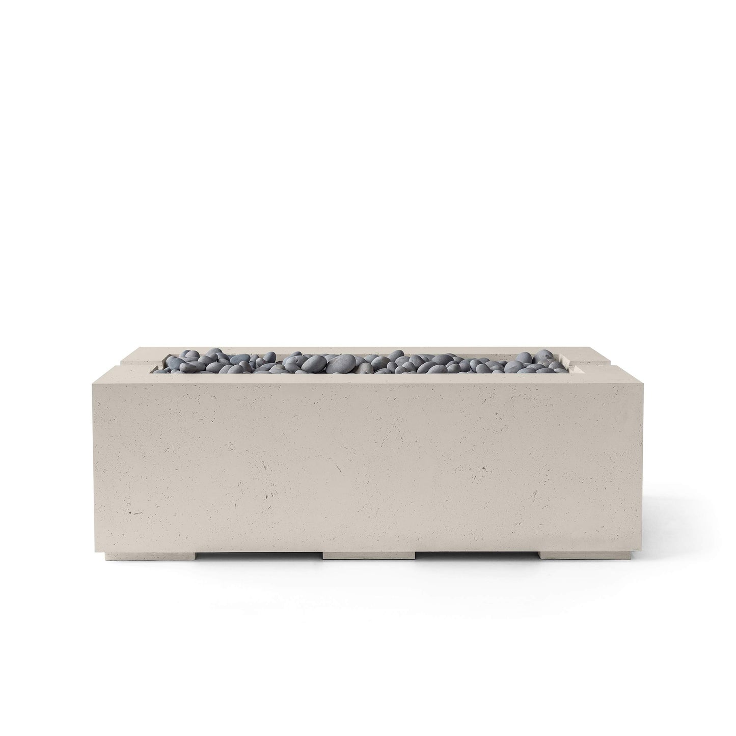 Avera 60" Rectangle Concrete Fire Pit - Match Lit