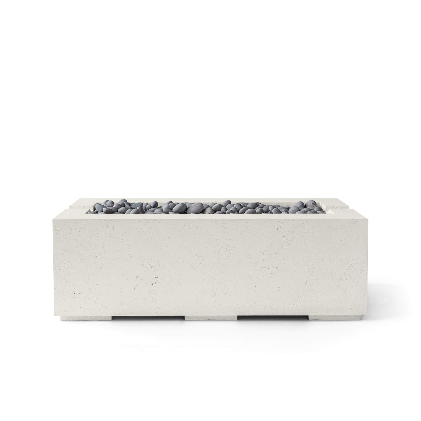 Avera 60" Rectangle Concrete Fire Pit - Match Lit