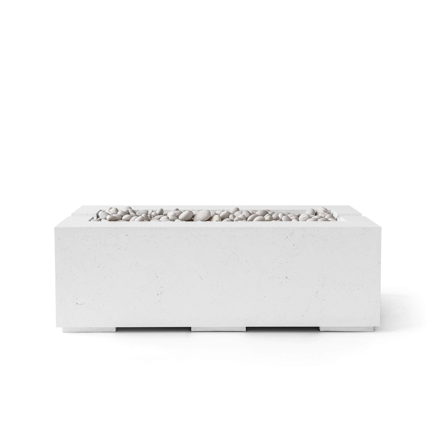 Avera 60" Rectangle Concrete Fire Pit - Match Lit