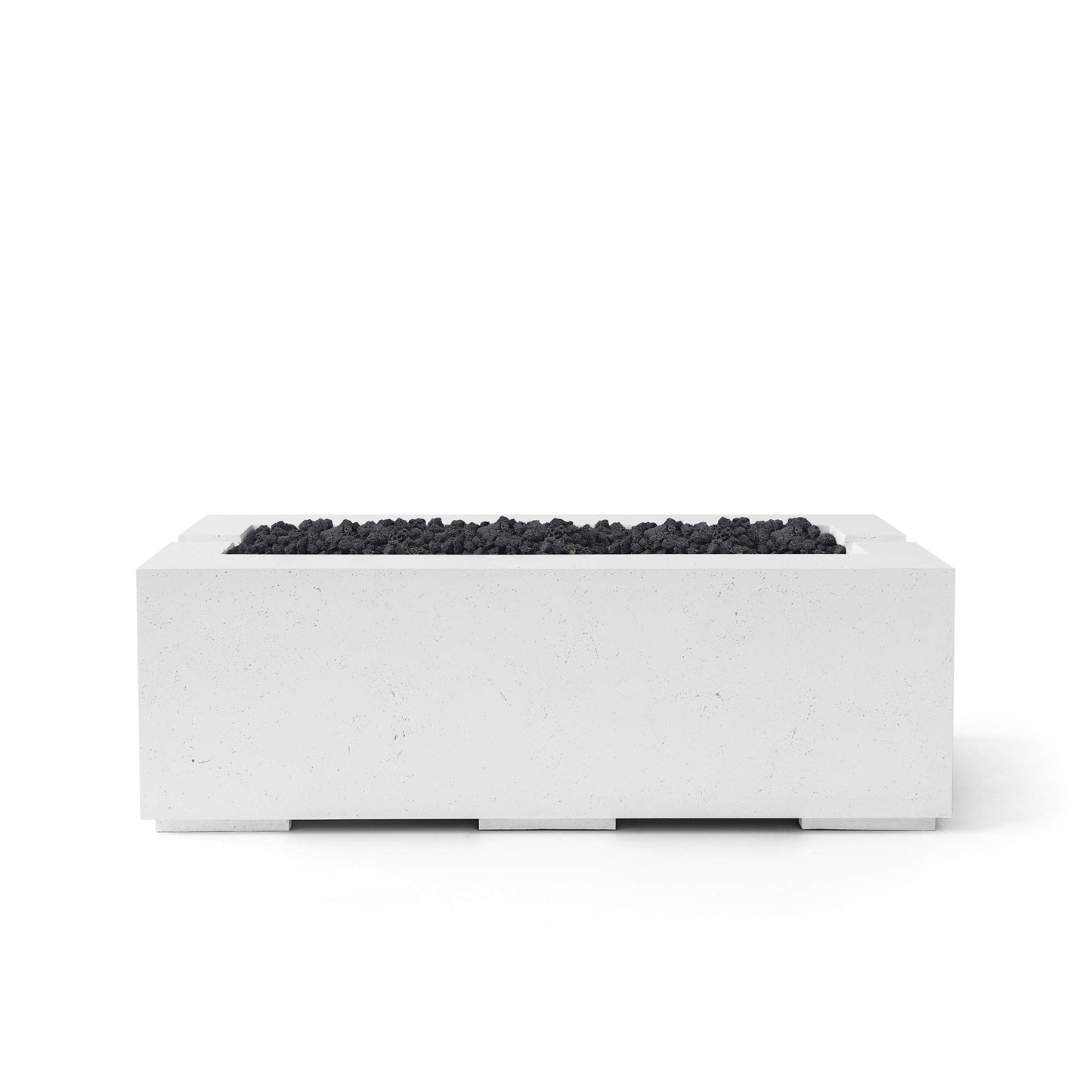 Avera 60" Rectangle Concrete Fire Pit - Match Lit