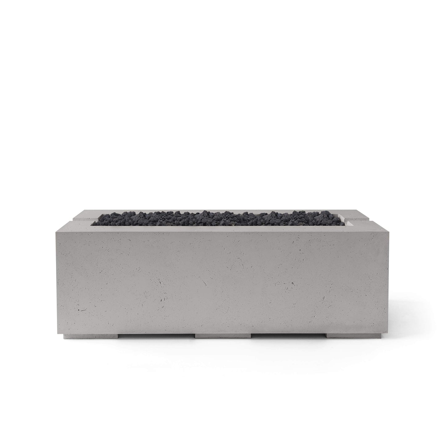 Avera 60" Rectangle Concrete Fire Pit - Electronic Ignition 24VAC