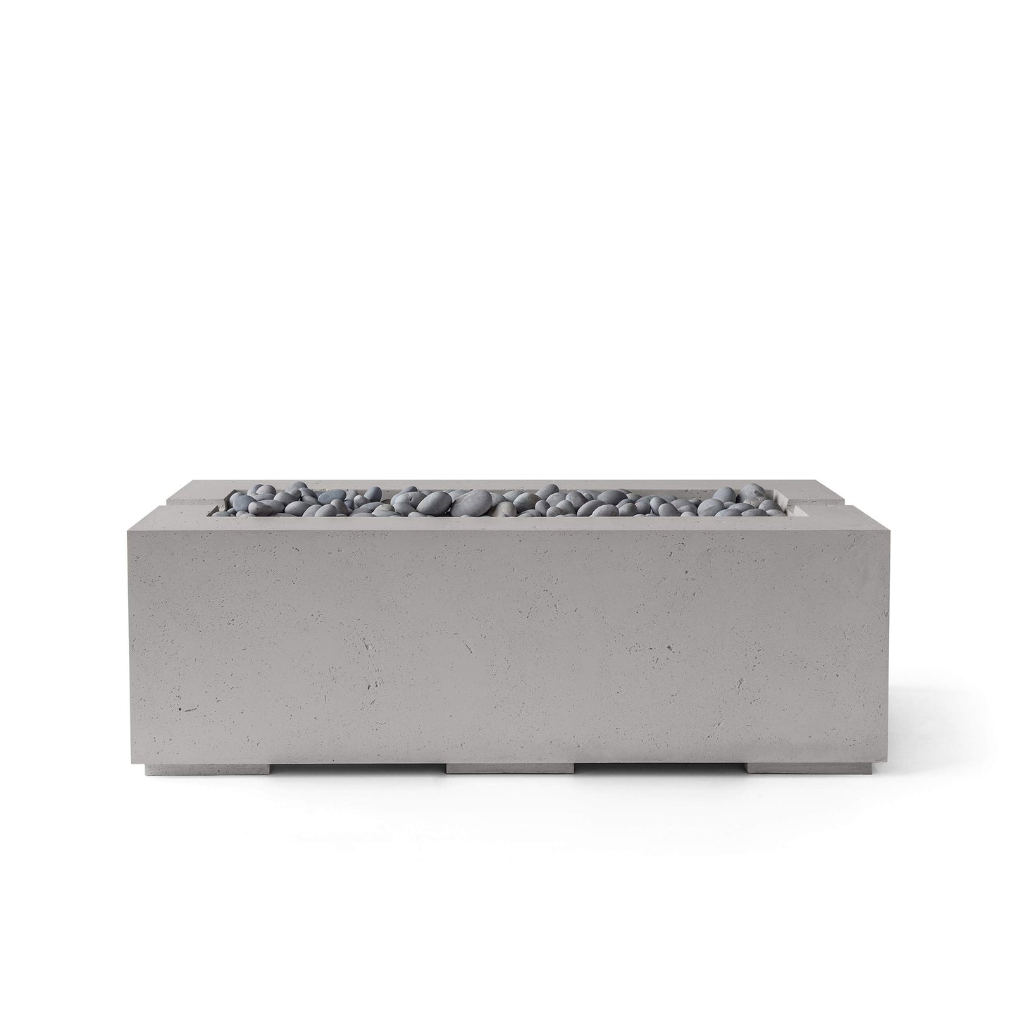 Avera 60" Rectangle Concrete Fire Pit - Electronic Ignition 24VAC