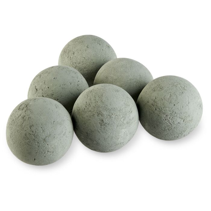 4" Lite Stone Fire Balls - Set of 6