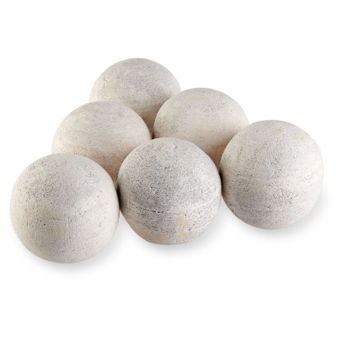 4" Lite Stone Fire Balls - Set of 6