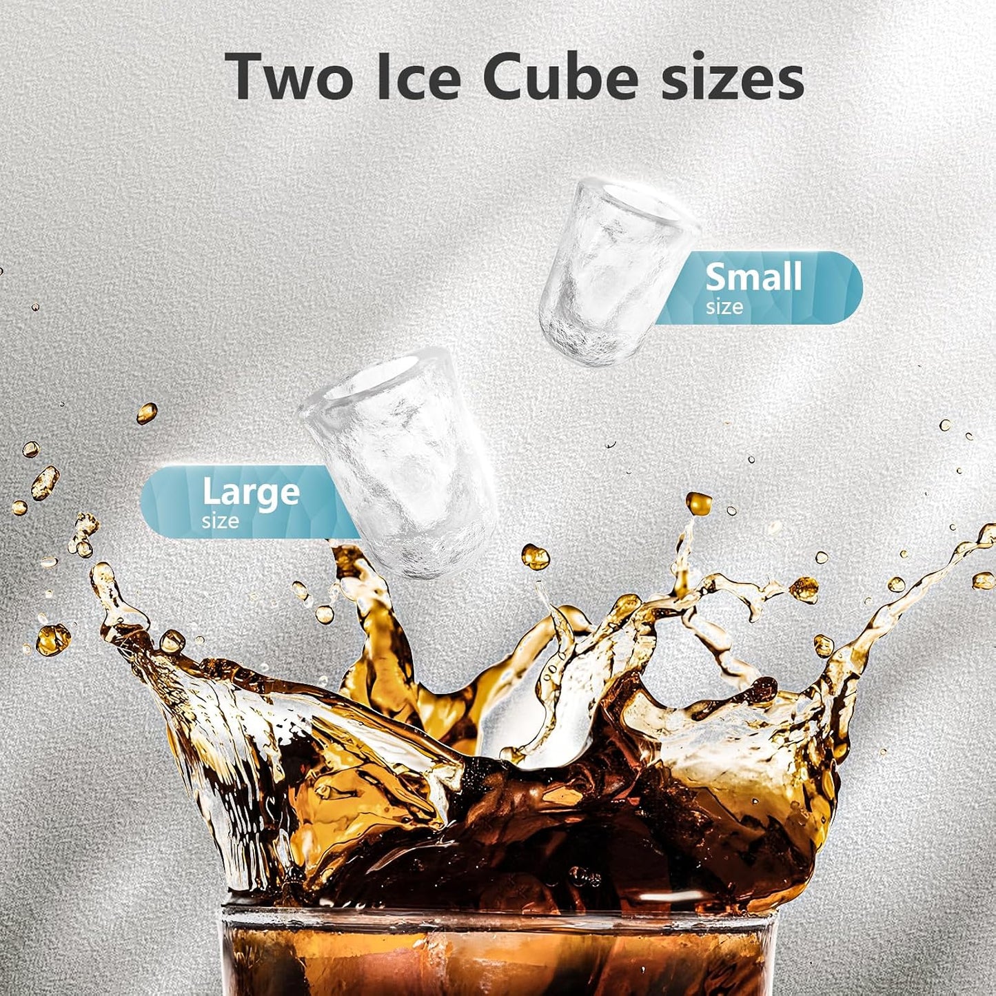 Countertop Ice Maker Portable for Home and Camping RV Z3424-BLACK