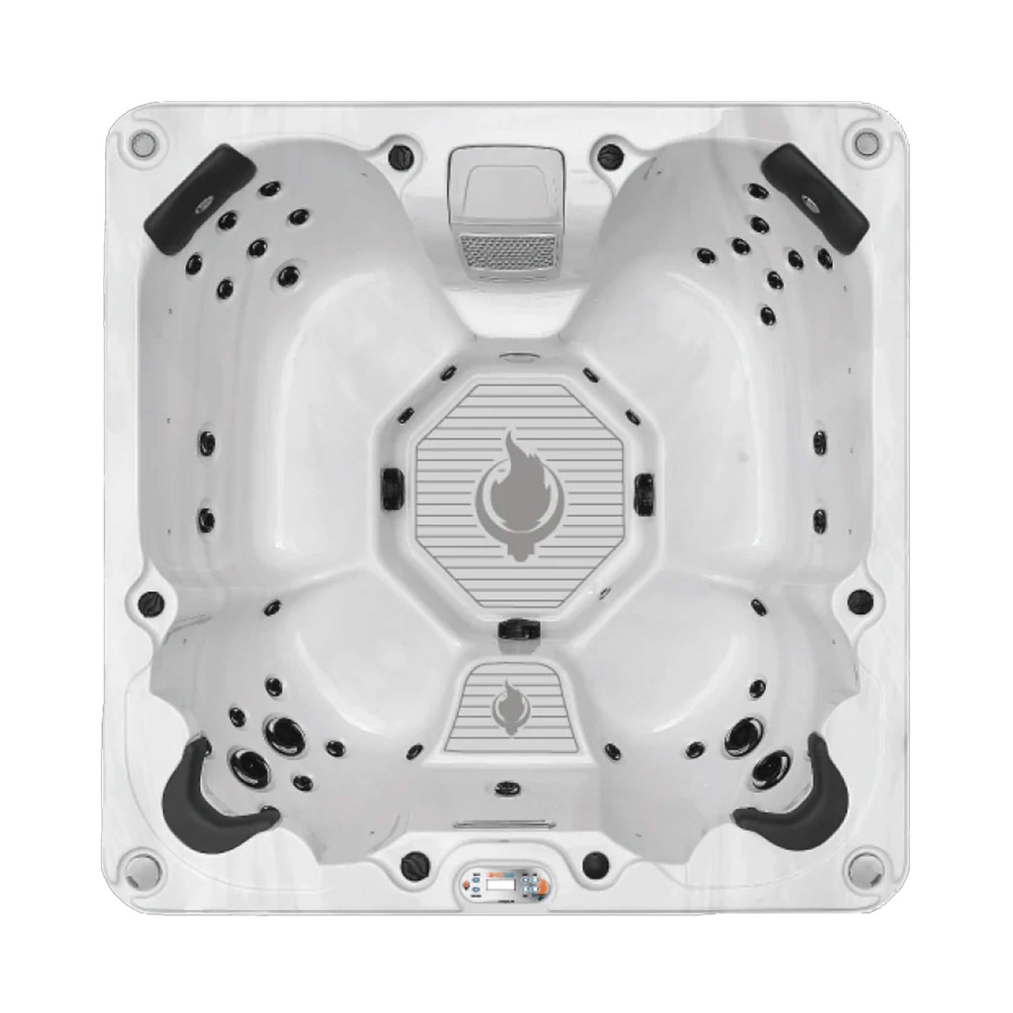 CSC Louisiana 7-Person 240V Luxury 46-Jet Spa With Cascading Waterfall