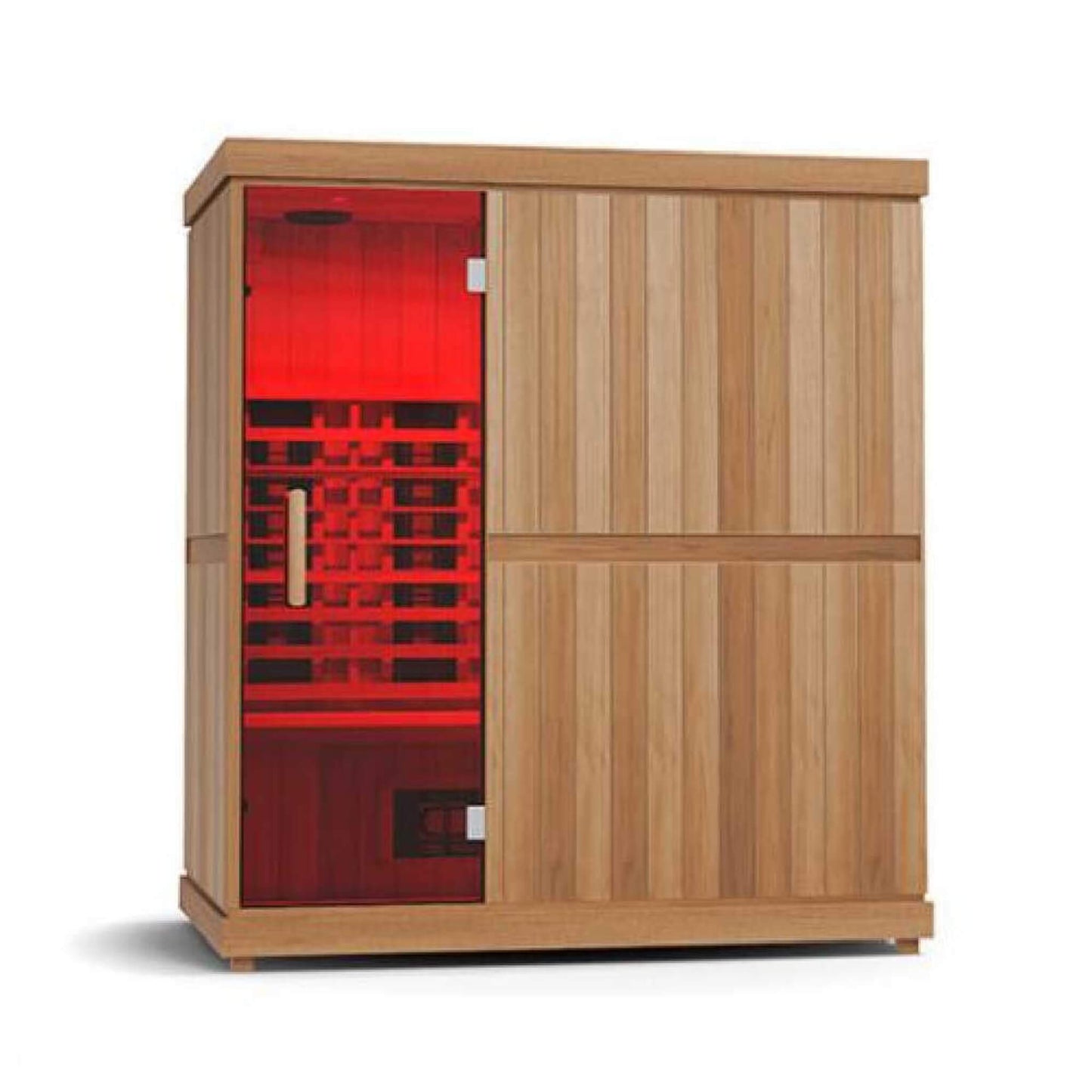 Finnmark FD-3 Full Spectrum 4-Person Capacity Home Infrared Sauna with Adjustable Sauna Feet