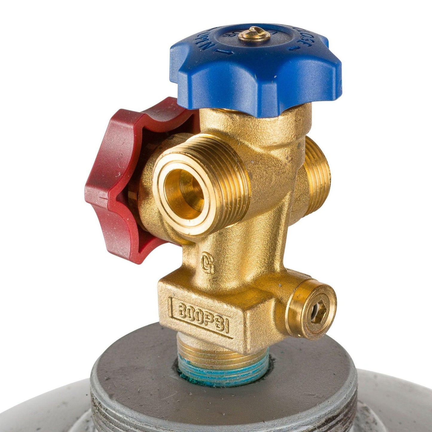 Flame King 123lb Refrigerant Cylinder Tank with Multi Valve