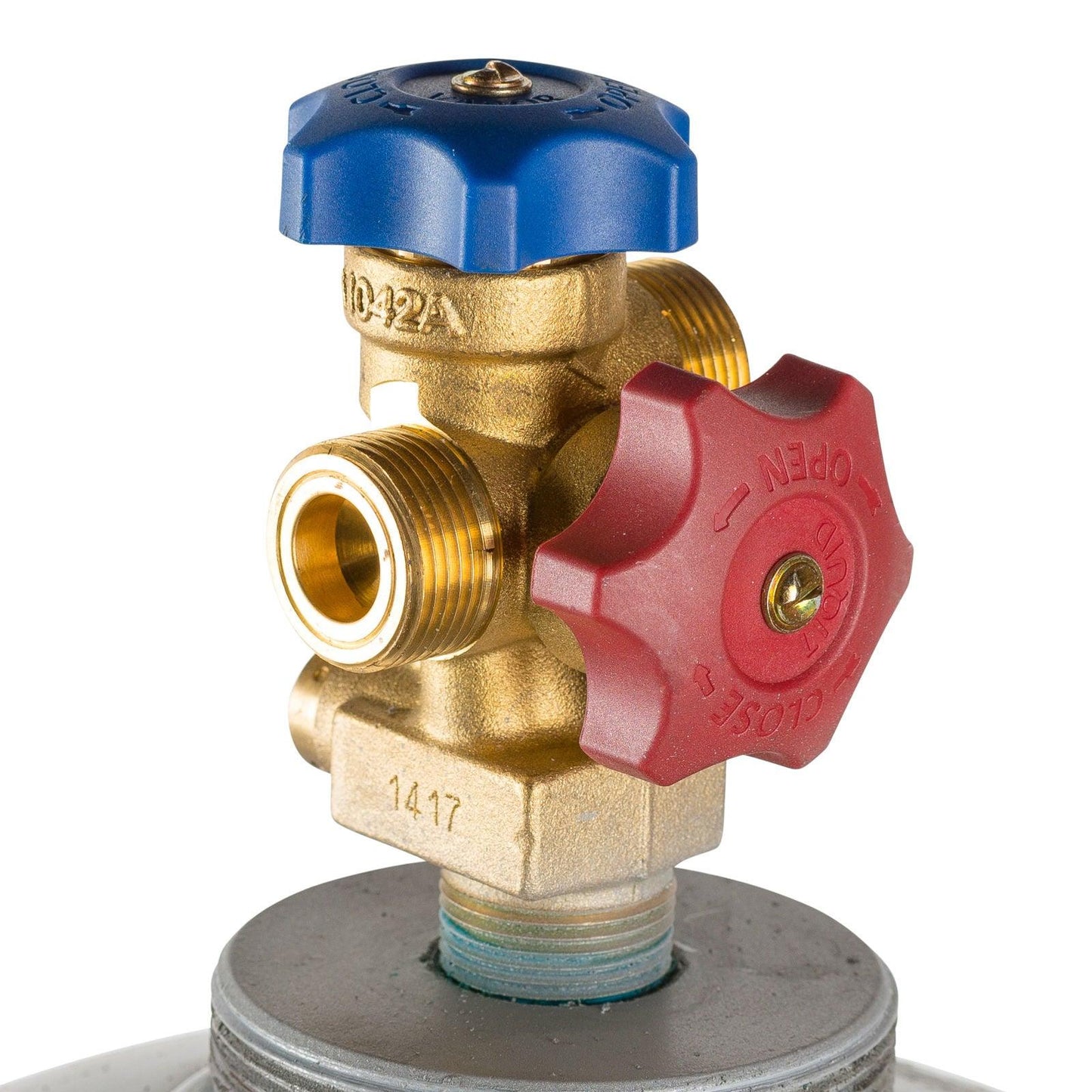 Flame King 123lb Refrigerant Cylinder Tank with Multi Valve