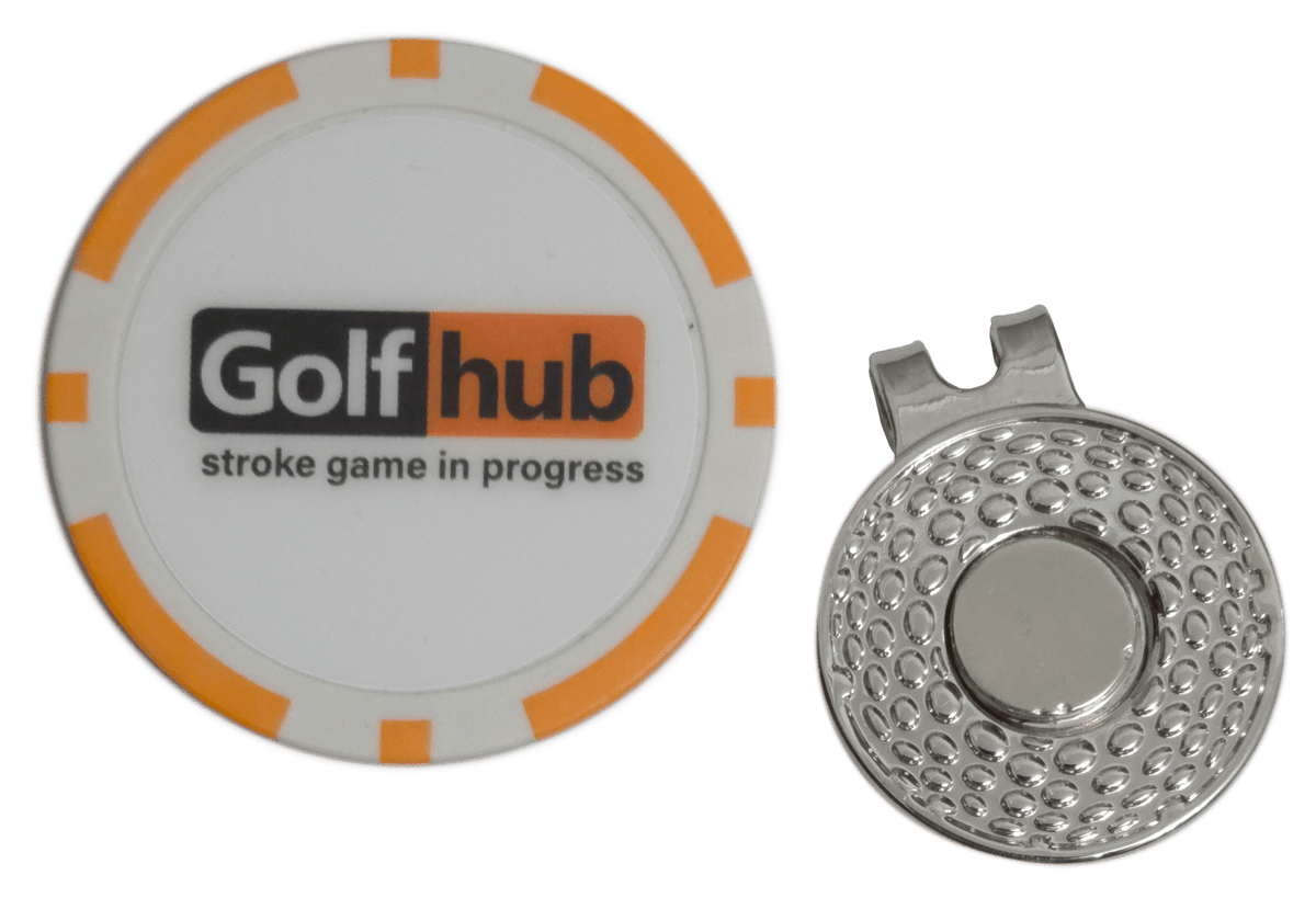 “Golfhub – Stroke Game in Progress” Poker Chip Ball Marker