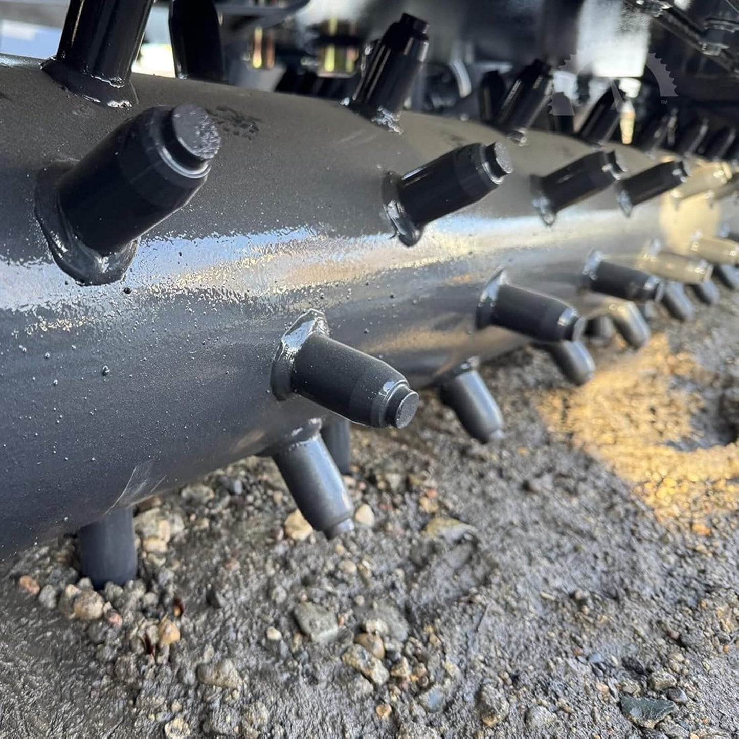 Heavy-Duty 72-Inch Hydraulic Soil Power Rake Skid Steer Attachment