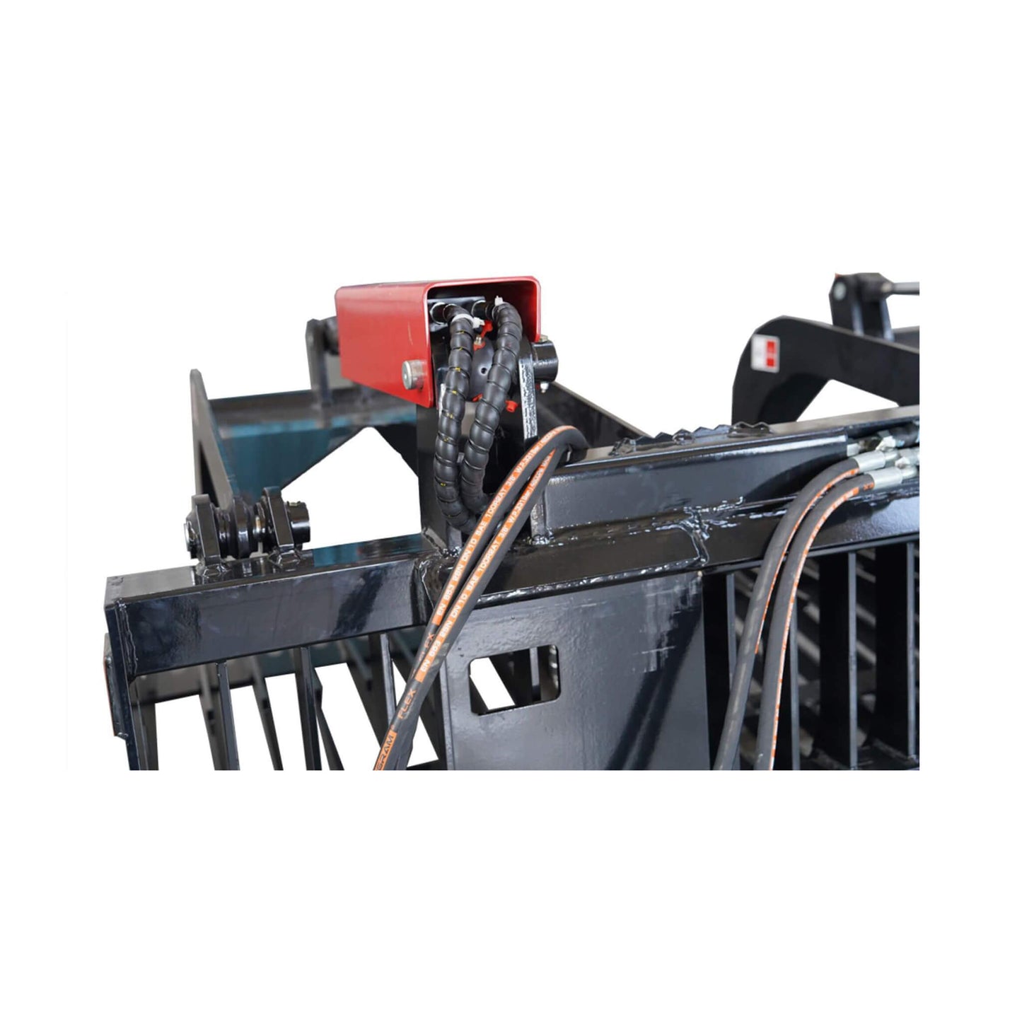 Heavy-Duty 72-Inch Rock Grapple Bucket Skid Steer Attachment with Quick Attach