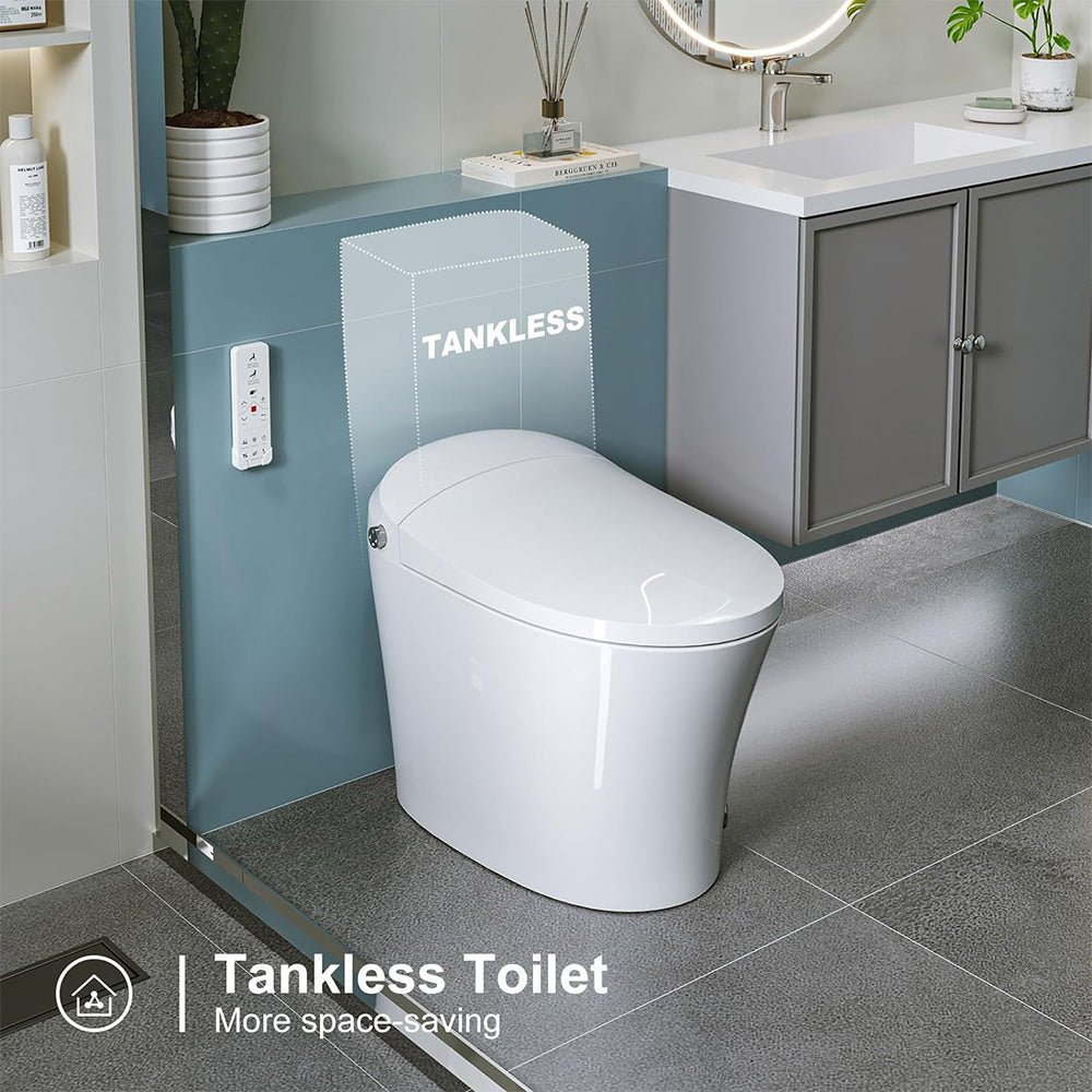 Alora Premium Smart Heated Tankless Bidet Toilet With Dual Flush System