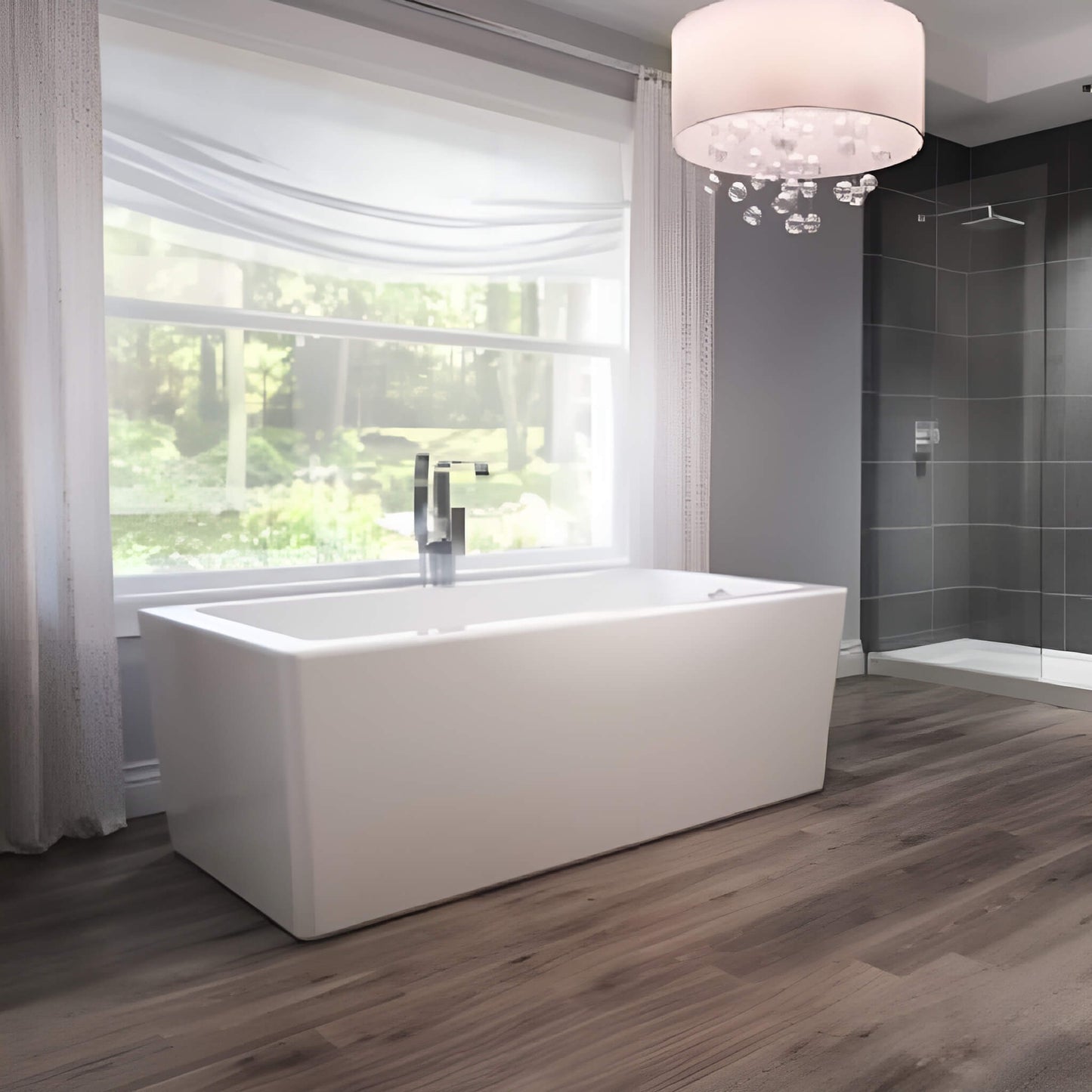 Jacuzzi Bianca 66" Acrylic Freestanding Soaking Tub