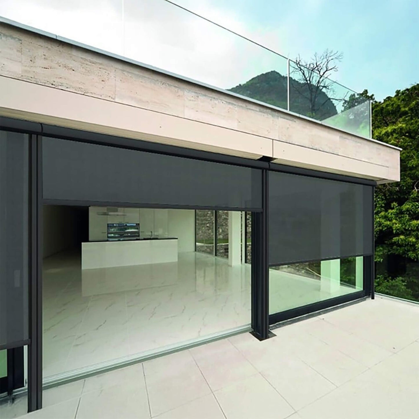 Multiple Awnings Mosquiteria Premium Retractable Blind with Zipper Closure System