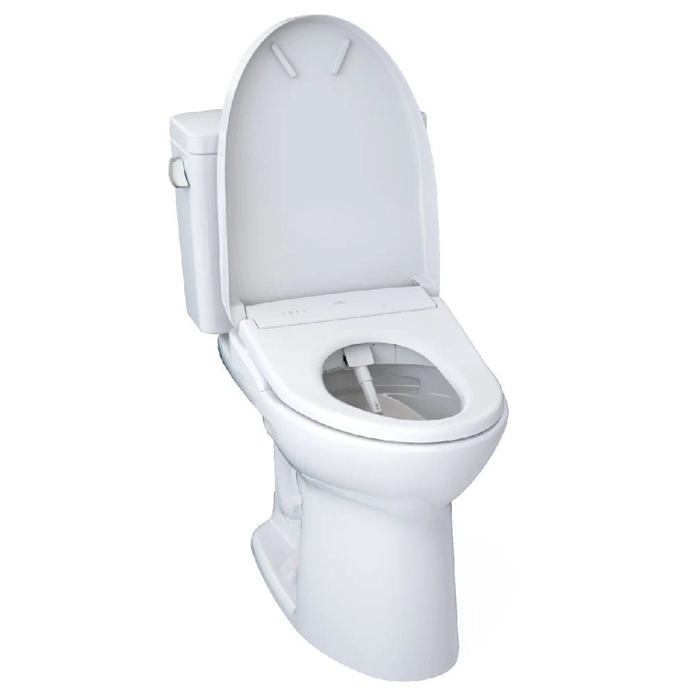 TOTO Drake 1.6 GPF Elongated Chair Height Ewater Toilet with Washlet S7A Auto Flush