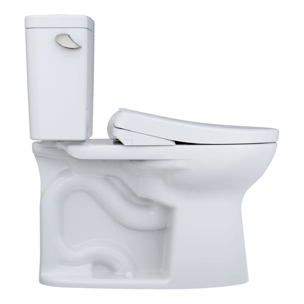 TOTO Drake 1.6 GPF Elongated Chair Height Toilet with Washlet S7A and 10" Rough In