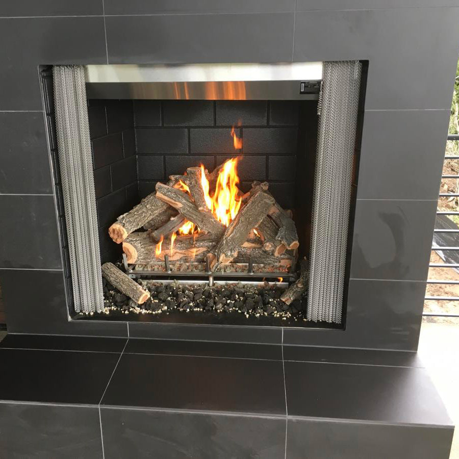 Outdoor See Through Three Burner Gas Burners