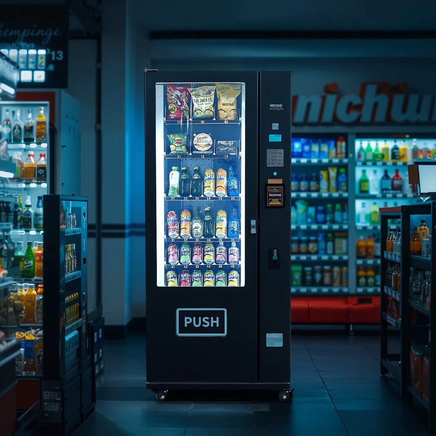 Premium 36-Slot Combo Vending Machine With ICT Bill And Coin Acceptor